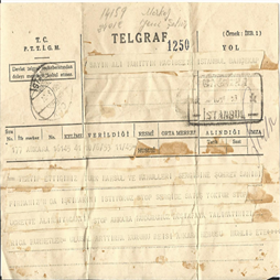 1953 Türk Mahsül ve Mamülleri Sergisi Telgraf