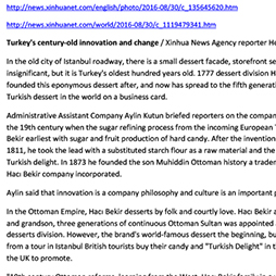 30.08.2016-China Xinhua News