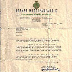 1952 Odense Badem Ezmesi Fabrikası