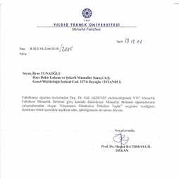2001 YTÜ Mimarlık Fakültesi