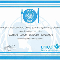 Uni'şef 2015 teşekkür